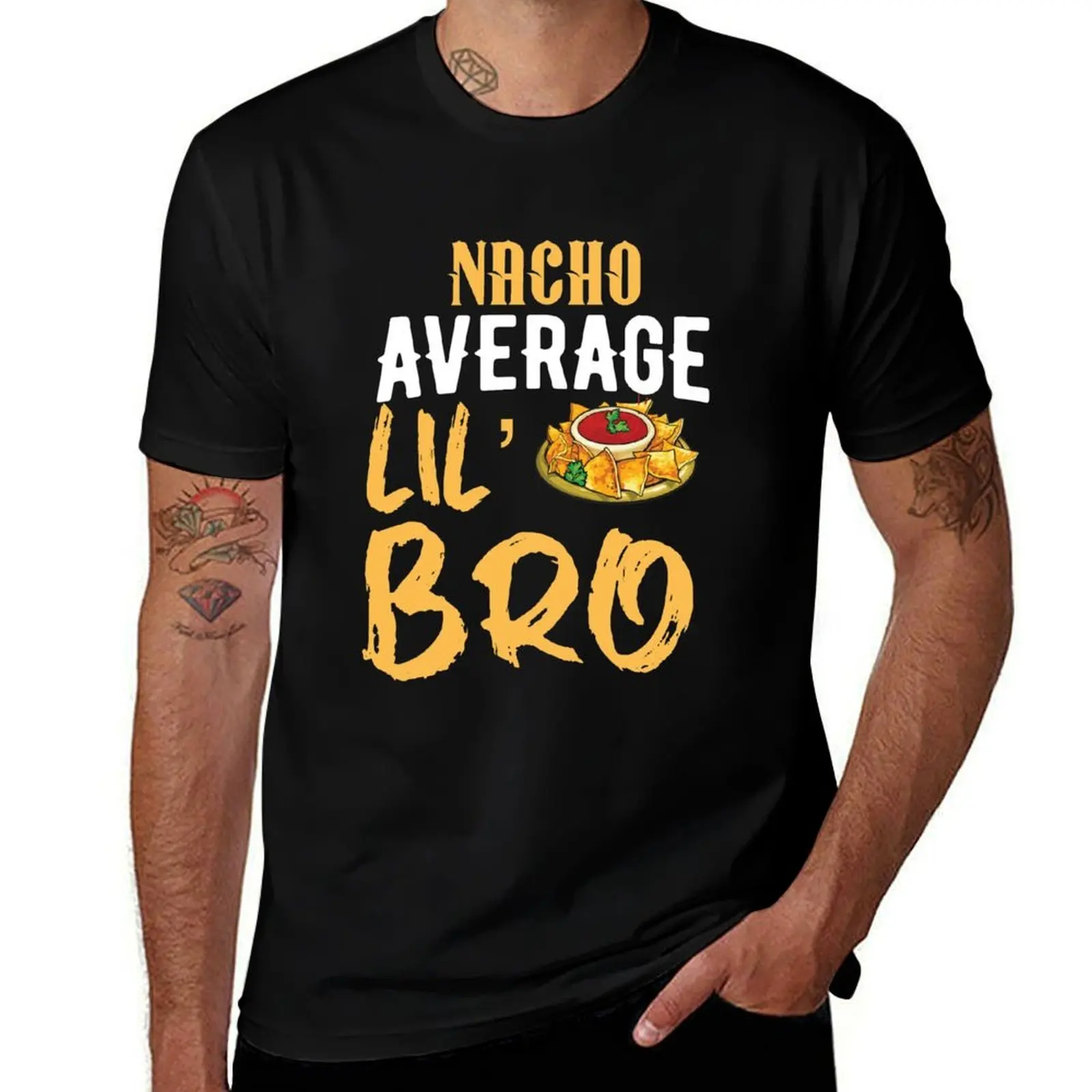 

Nacho average lil bro T-Shirt Basic Short Sleeve Cotton Blend T-Shirt