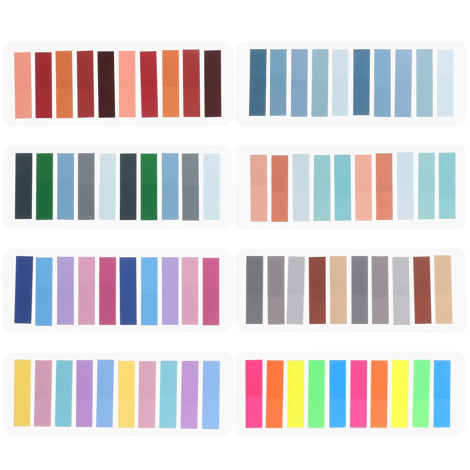 

1600Pcs Sticky Index Tabs Colored Label Stickers for Books Page Marker Reading Strips Home Office Organization Tools