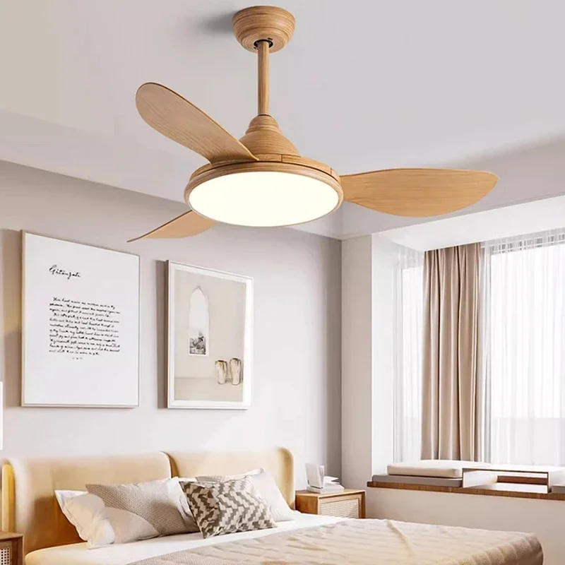 Modern Ceiling Fan with 35W LED light support Remote Control for Living Room DC motor 110-240V Strong winds Electric fans