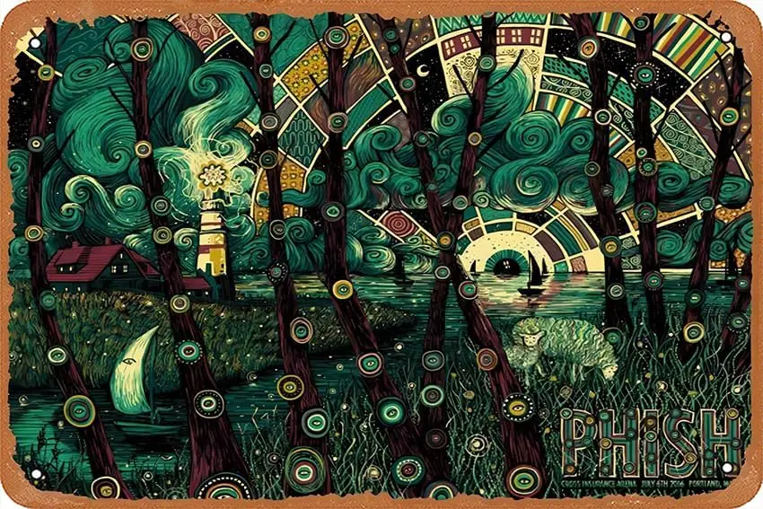 Phish Metal Art Poster Retro Decor House Home Vintage Tin Sign -aluminum