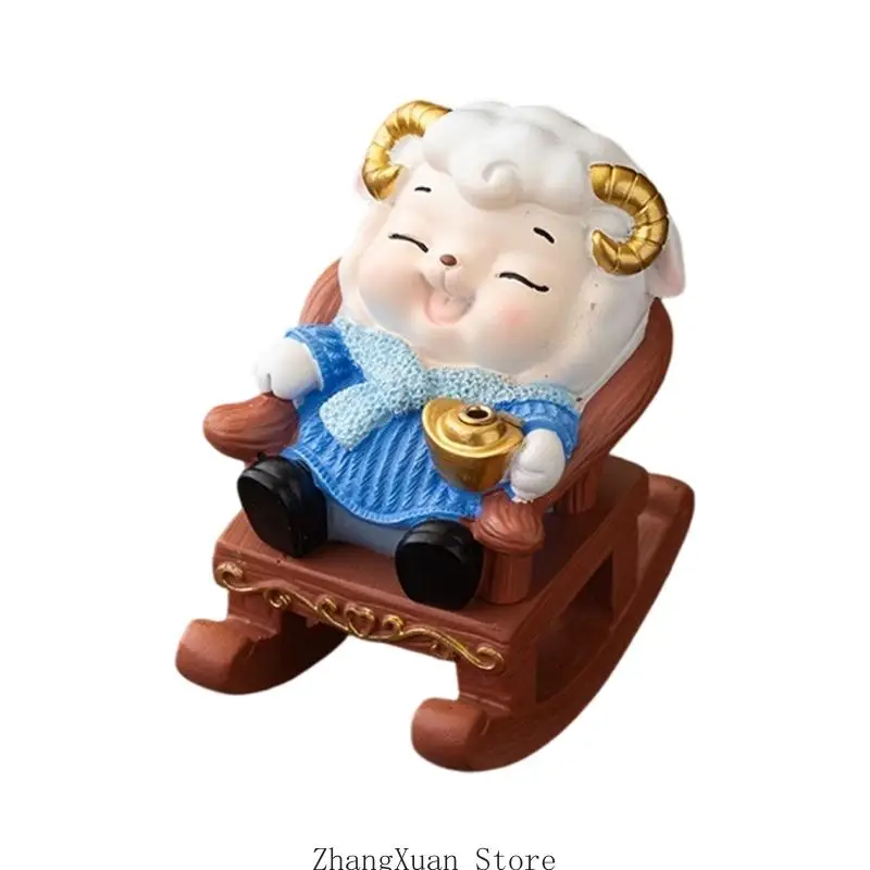 Schafe-Figur, Räucherstäbchenhalter für Schlafzimmer, Schreibtisch, Dekoration, Display, 3 x – Detail 7