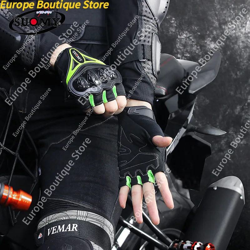 Anti Fall Off Road Racing Summer Half Finger Motorcycle Gloves Riding Gear For Men Women view 2