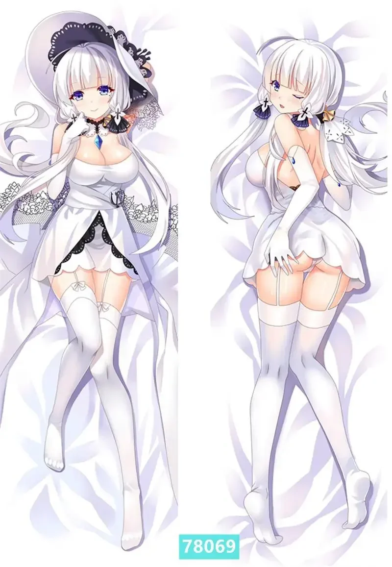 60x180cm Female Dakimakura Body Pillowcase Azur Lane Anime Manga Two-Side Design Printed Fullbody Pillow Case Cover