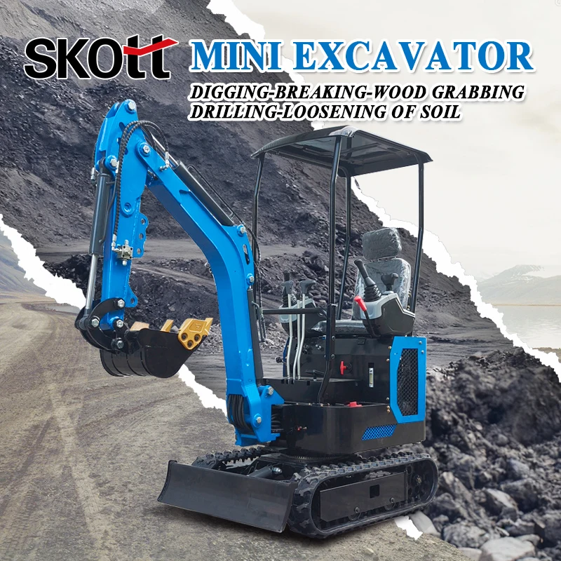 

1 Ton Compact Excavator - Customizable, CE Certified & Safe | Durable Mini Digger with Worldwide Delivery