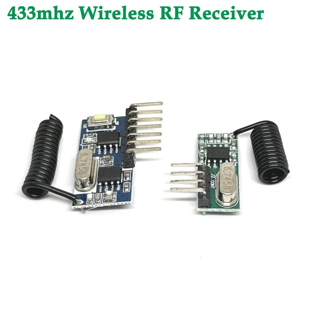 

433mhz RF Receiver Learning Code Decoder Module 433 mhz Wireless 4 Channel output Diy kit For Remote Control 1527 encoding