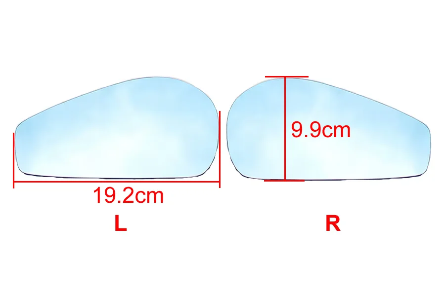 

For Ferrari F430 599 Car Rearview Mirrors Lens Outside Door Side Mirror Large Vision Blue Glass with Heating