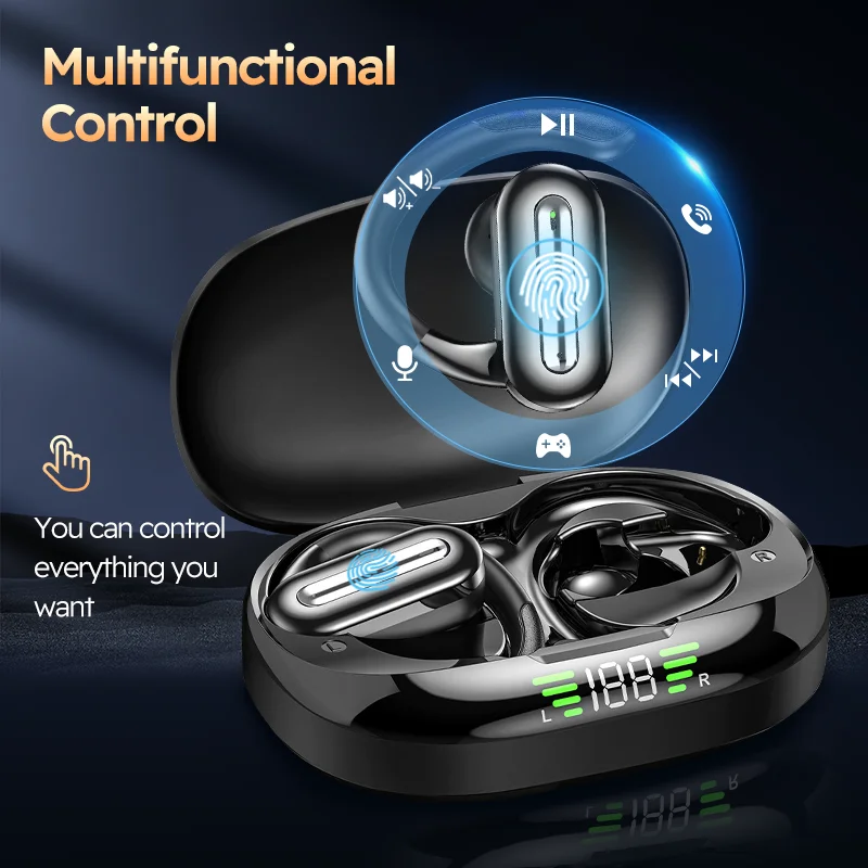 TWS Wireless Earbuds BT 5.4 Low Latency Game Earphones Microphone Noise Reduction Fast Charging Game Mode Listen Music Headset