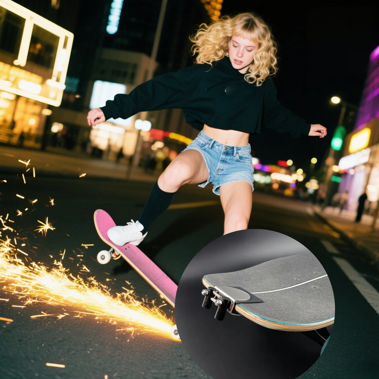 อุปกรณ์สไลด์ไฟ Spark สำหรับสเก็ตบอร์ด เหมาะสำหรับผู้ที่ชื่นชอบการเล่นสเก็ตบอร์ด เหมาะสำหรับการเล่นในเวลากลางคืนและการเฉลิมฉลองวันหยุด เช่น คริสต์มาสและฮาโลวีน เป็นของขวัญสำหรับนักเล่นสเก็ตบอร์ดและผู้ที่ชื่นชอบการเล่นสเก็ตบอร์ด อุปกรณ์เสริมสำหรับงานปาร์ตี้สเก็ตบอร์ดและอุปกรณ์ประกอบฉากสำหรับการถ่ายภาพ ไฟแช็ค Spark สำหรับลองบอร์ดและดับเบิ้ลคิกบอร์ด ไฟแช็ค Spark Stone ติดตั้งง่าย ไม่ต้องเจาะรู สำหรับสเก็ตบอร์ด