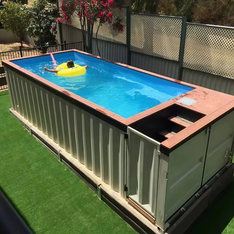 Container Swimming Pool Anti‑UV Surface Treatment Modular Pool Unit Resist Sun Aging For Long Time Exposure In Different Outdoor