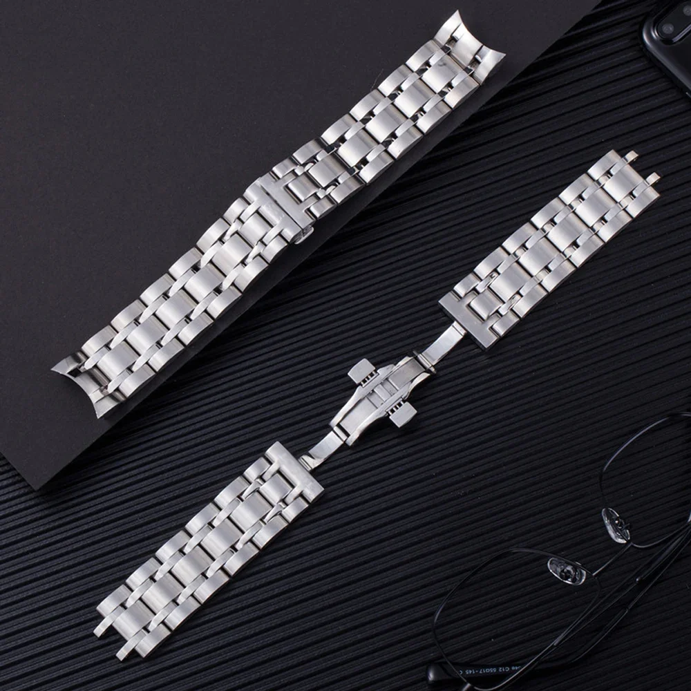 High end watch chain for Tissot 1853 Couturier T035 steel belt T035627 male and female original watch chain accessories 22mm