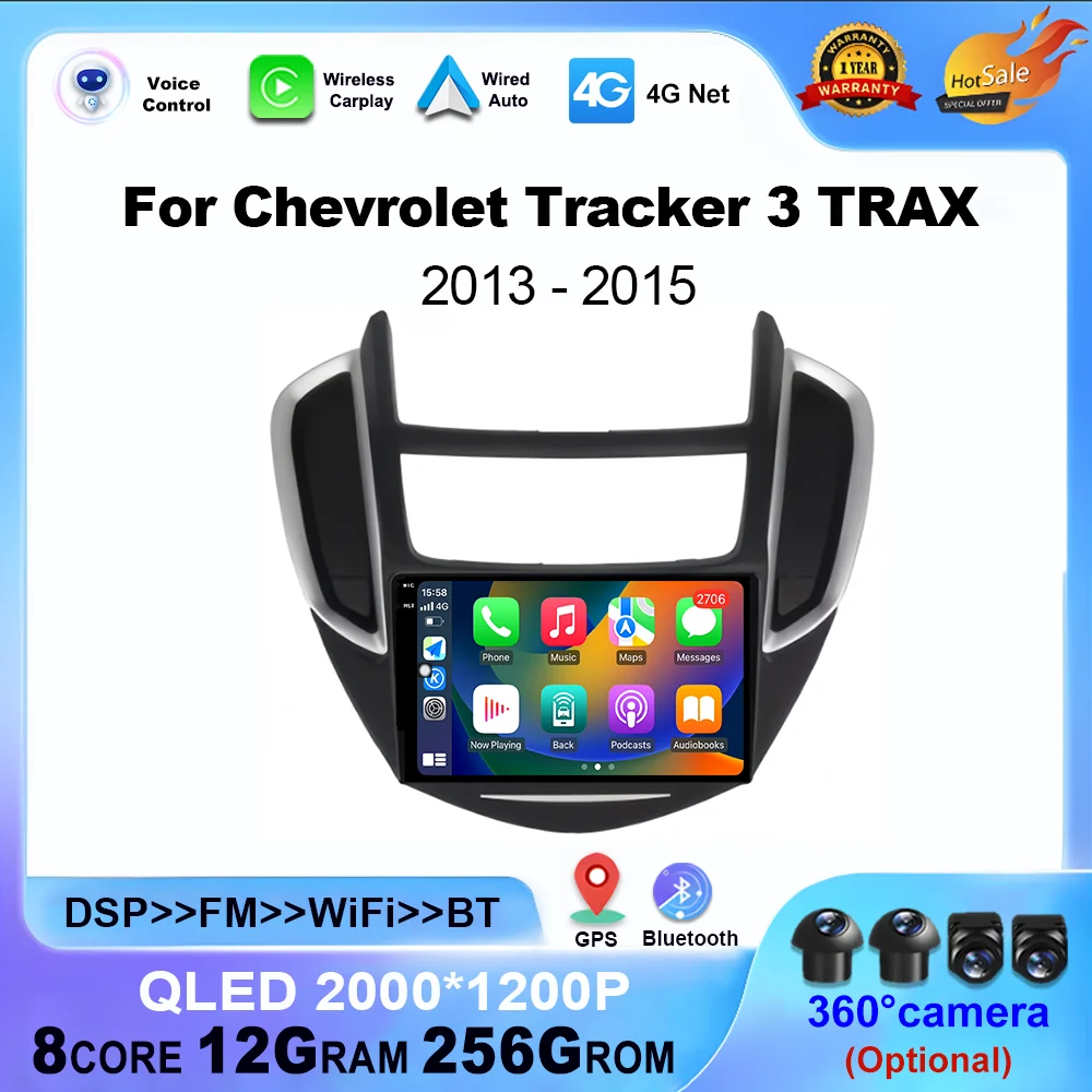 

Для Chevrolet Tracker 3 TRAX 2013 2014 2015 Android Auto Мультимедийный GPS-навигатор Стерео Автомобильный радиоплеер Беспроводной Carplay WIFI