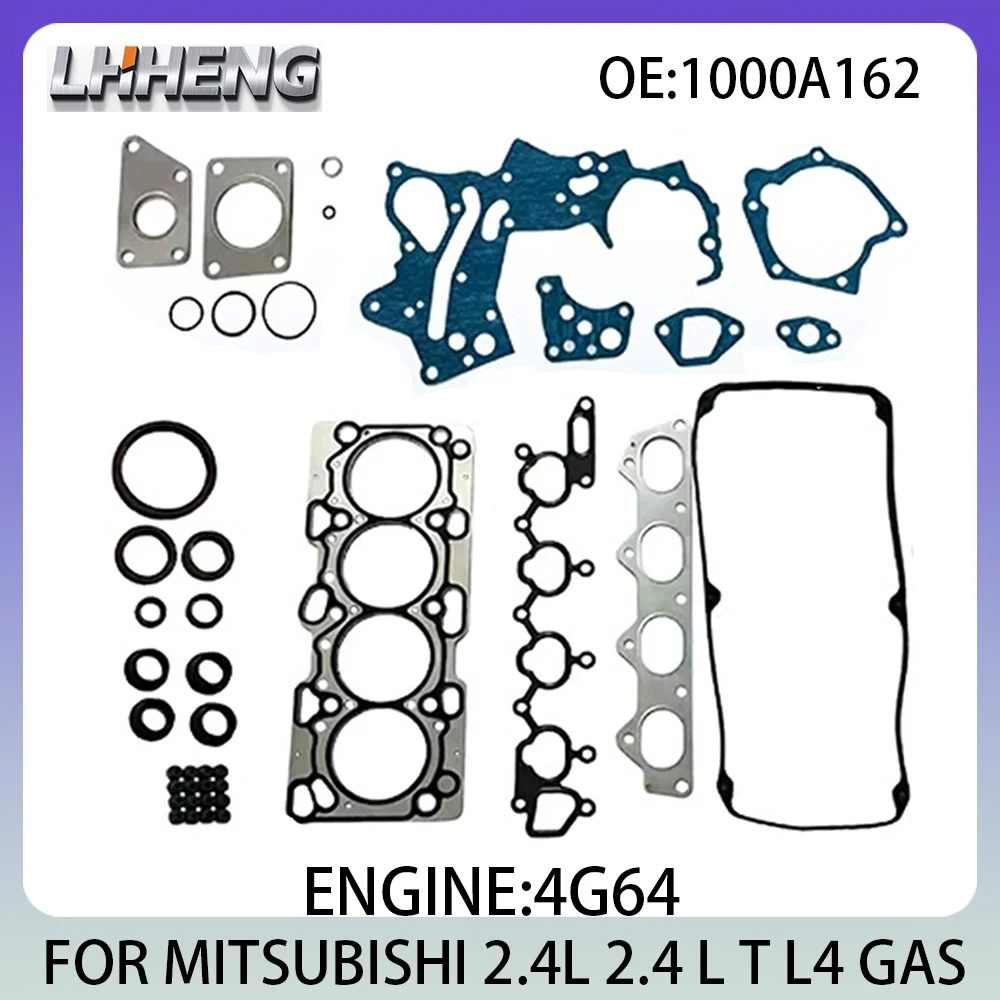 Engine Full Overhaul Gasket Kit Rebuild Set 2.4L 2.4 L T L4 GAS FOR MITSUBISHI ZINGER 2005- 50478200 1000A162 4G64