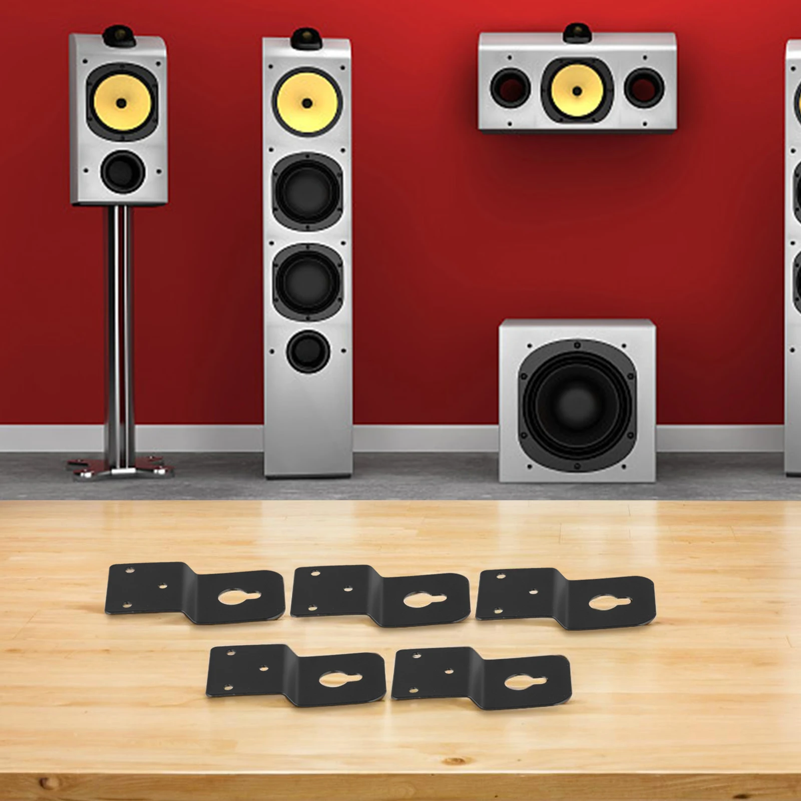 5 stuks voor metalen luidsprek - Speaker Wall Ceiling Mount Bracket recensie en prijs