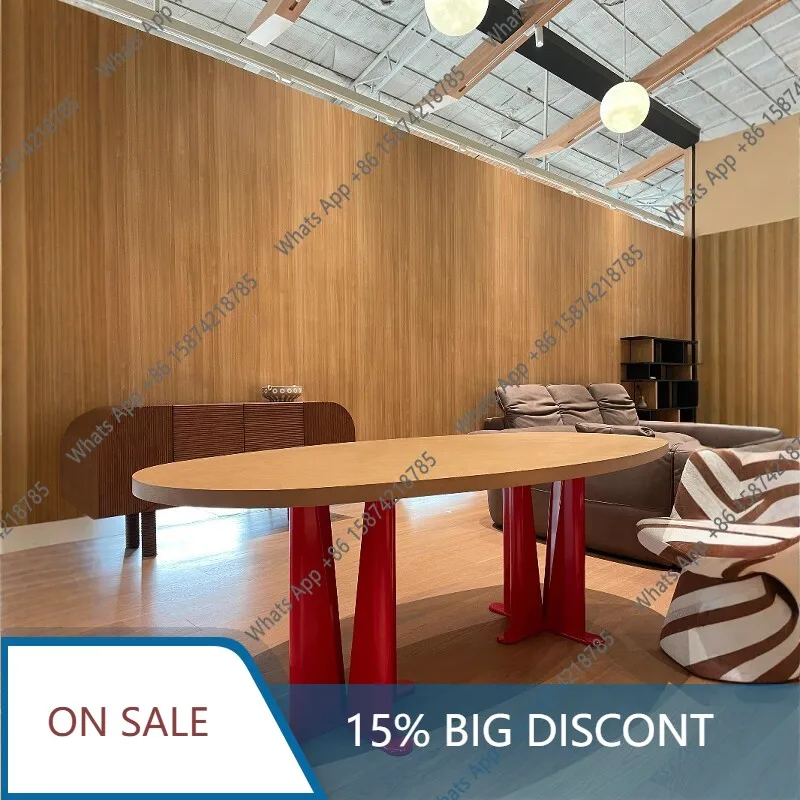 

Mg Medieval Solid Wood Long Table Living Room Oval Dining Room Minimalist Designer Nordic Desk