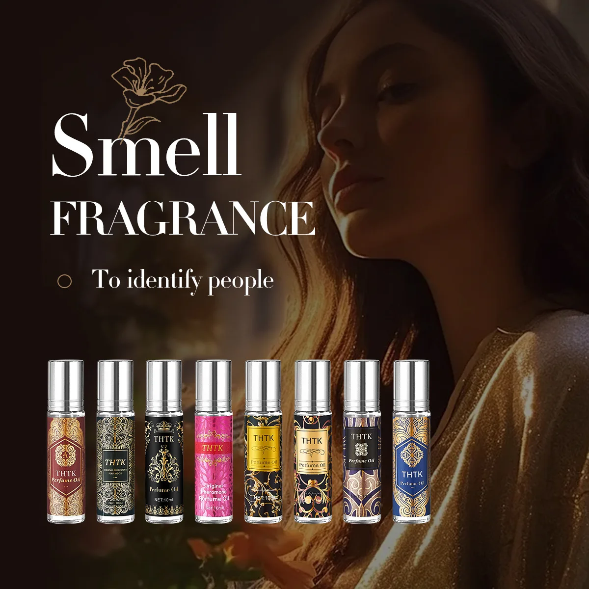 

8Pcs Men & Women's Pheromone Long-Lasting Perfume, Fresh Romantic Scent, Floral Aroma. There's A Faint Rose Scent Around, Charmi