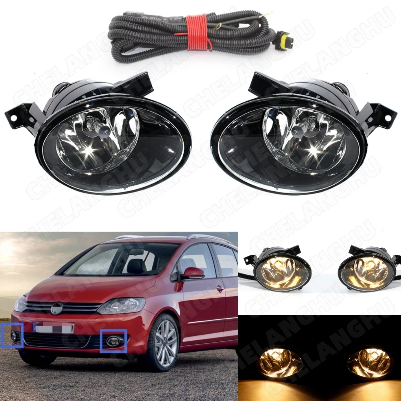 Światło samochodowe do VW Golf 6 A6 MK6 2009 2010 2011 2012 2013 / VW Touran, stylizacja samochodowa, przednie światło przeciwmgielne, lampa przeciwmgielna lub zespół wiązki przewodów