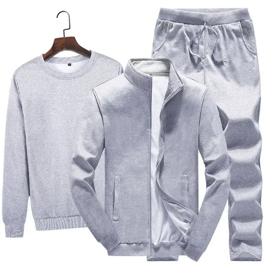 2024 Herensets Hoodies + Jas + Joggingbroek Lente en Herfst Nieuwe Trui Pak Heren Casual Sport Trend Driedelig Pak M-4XL