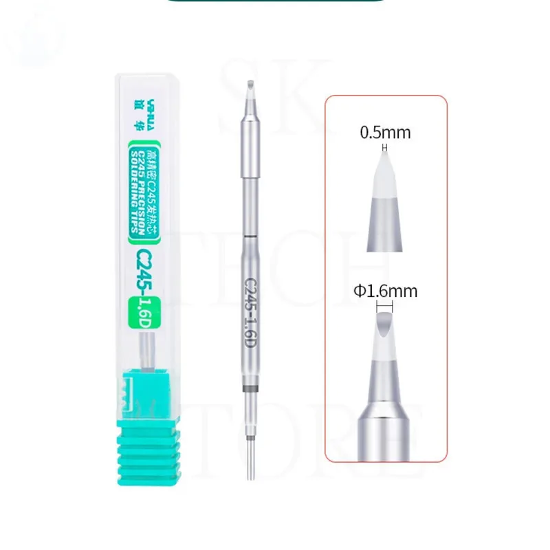 YIHUA C245 Soldering Iron Tips soldering station Heating Core I IS/ 2.5K 3.2K 4.7K /1C 2C 2.2C 3C/1.6D 1.8D 2.4D 3.2D 4.8D 6.6D