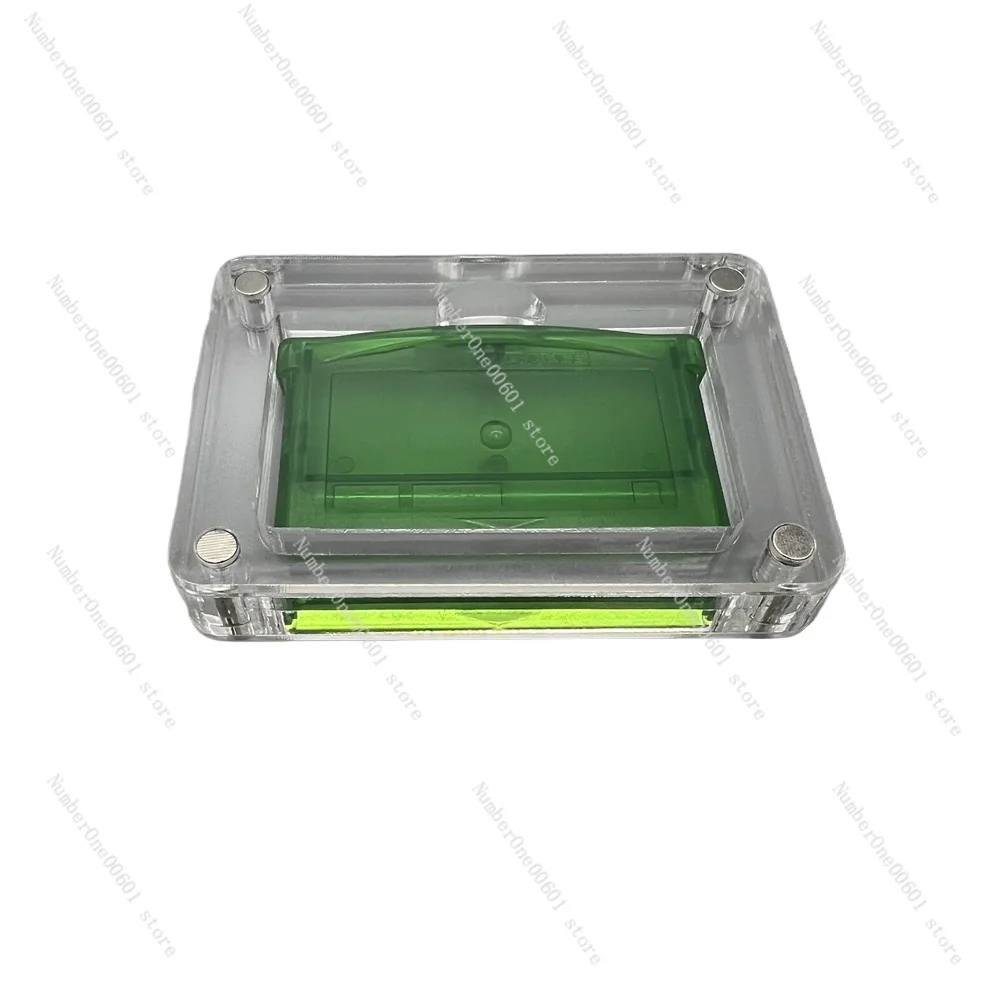 One Slot High Transparency Acrylic Magnetic Suction Cover Games Storage Box Hard Shell Cartridge Case for GameBoy ADVANCE GBA