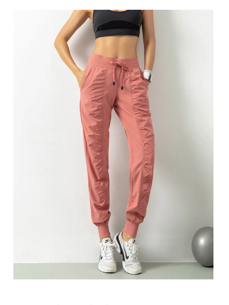 

Loose Casual Trousers Women's Drawstring Running Fitness Pants Yoga Pant