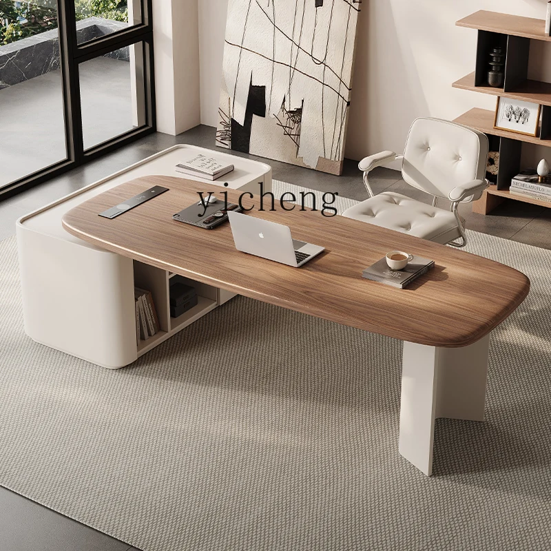 

LSL solid wood desk high-end medical beauty consultation table modern simple computer desk