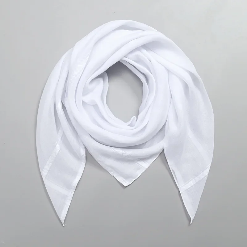 

White Muslim Men Shemagh Scarf Traditional Islamic Headscarf Hijab Neck Wrap Headscarf Arab Keffiyeh Bandanas Kerchief 140*140cm