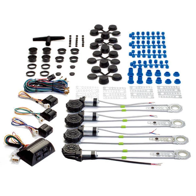Promata High Quality 12V Universal Electric Power Window Kit Powerful Quiet Motors Door Panel Installation 12V/24V Windows