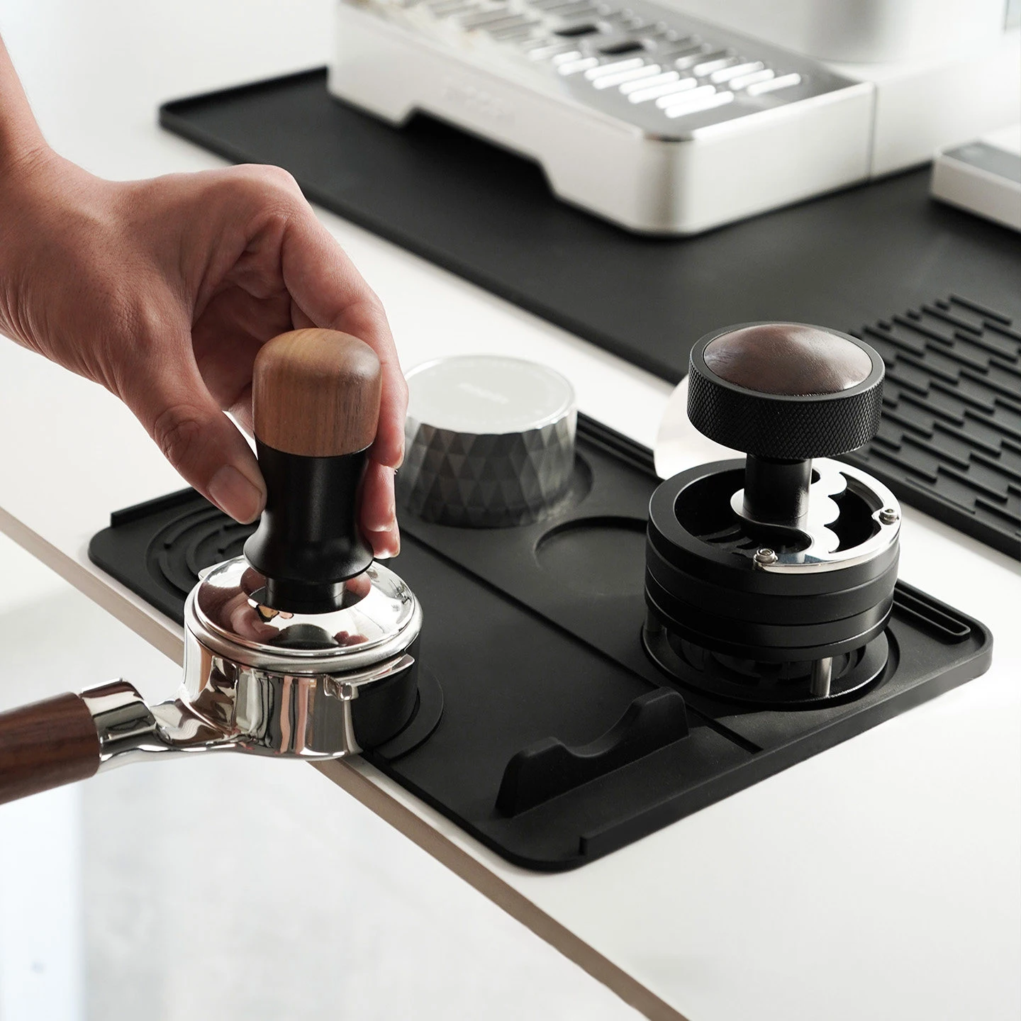 : Kaffee Tamper Matten