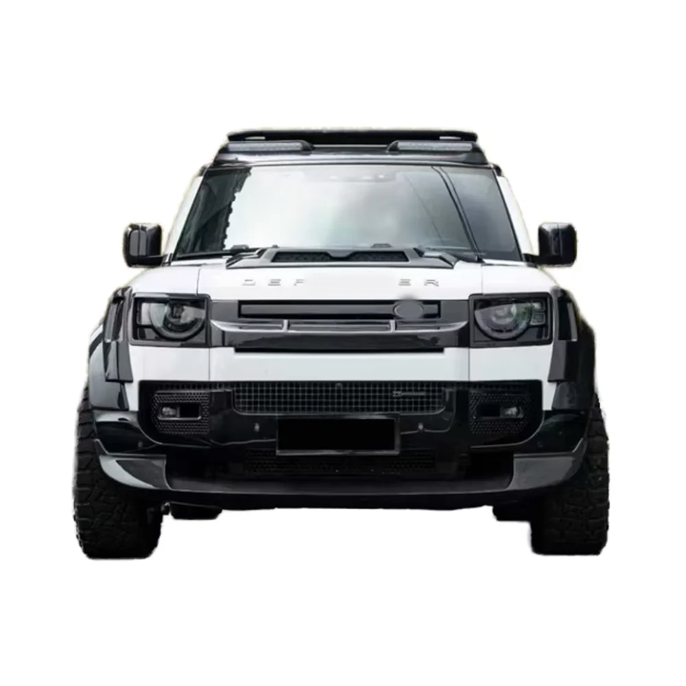 FORLand Rover Defender Body Kit Defender Upgrade Ke Style Carbon Fiber Front Lip Side Skirt Diffuser Spoiler Wheel Arch Hood