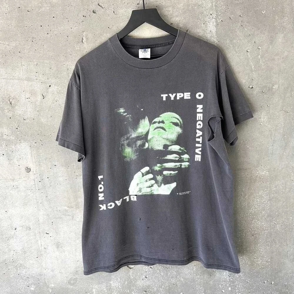 

Plus Size Summer Women's Vintage Type O Negative T-Shirt Unisex Cotton Breathable Stylish Versatile Street Style Oversized