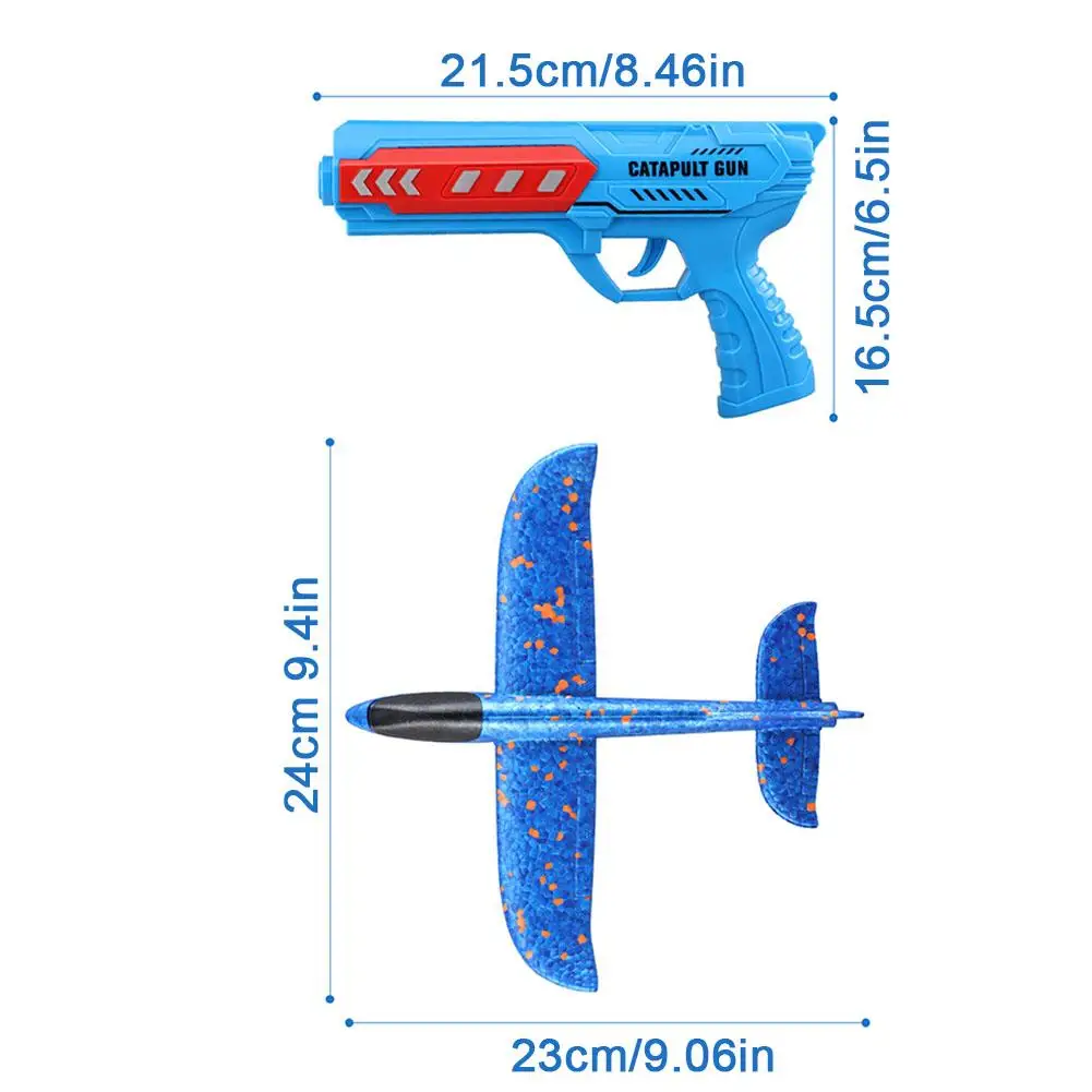 子供のランチャー飛行機のおもちゃ、カタパルトの銃、飛行機の射撃おもちゃ、屋外スポーツ飛行機