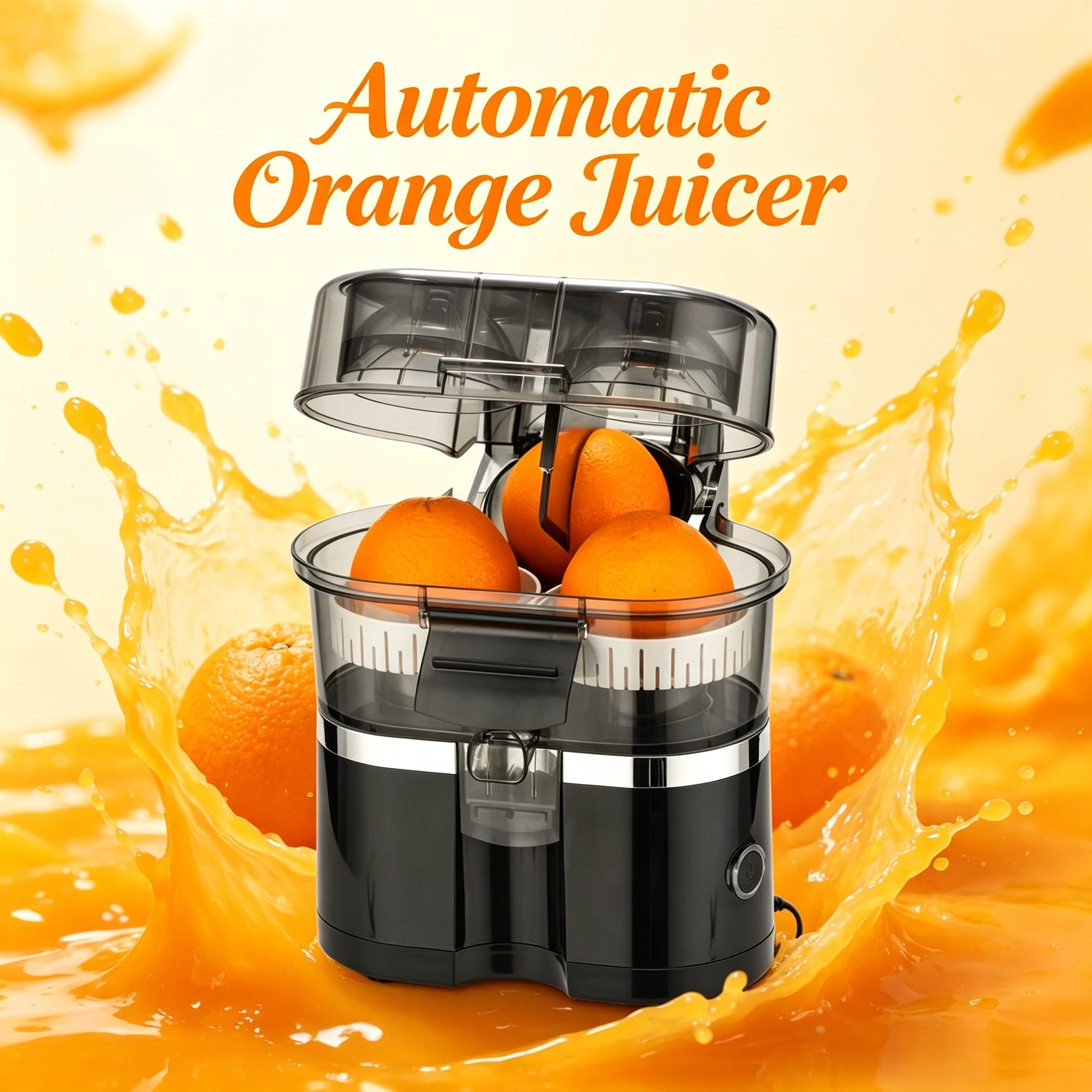 Multifunctional Dual‑Press Automatic Citrus Juicer Electric Slicing‑Juicing Combined Machine for Fresh Orange Lemon Juice