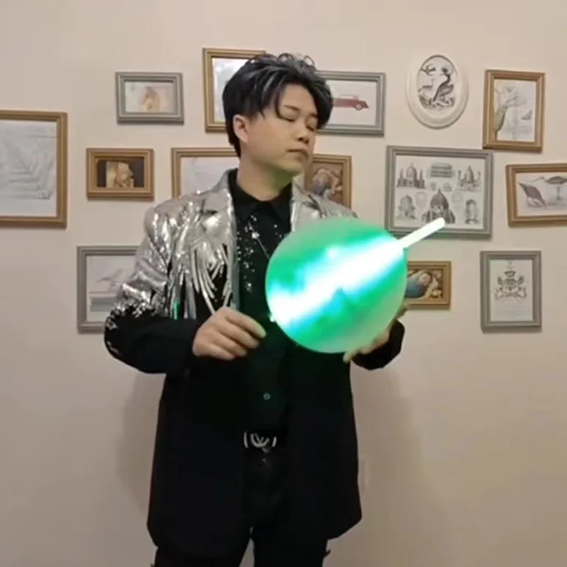 Lightsaber Thru Balloon Magic Trick 55CM High-tech Powerful Stage Illusions Gimmicks Mentalism Props Magician Funny Magic Show