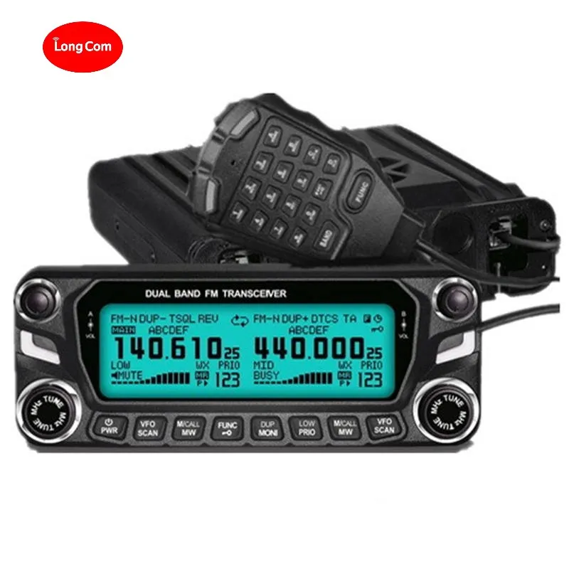 

Best selling portable long range Land Radio VHF UHF FM mulit band ham mobile radio transceiver with large dot matrix LCD display