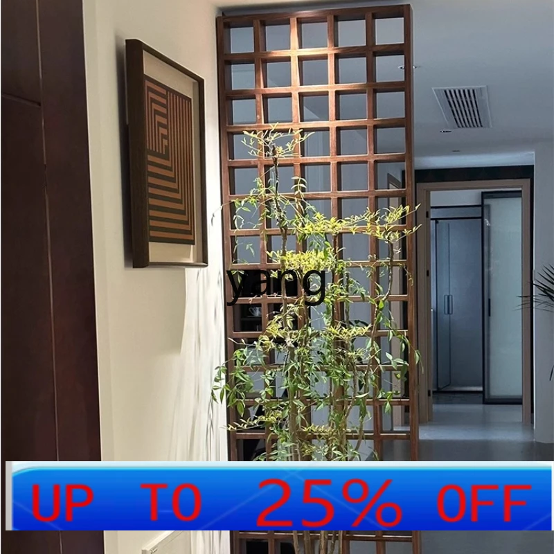 

LH log screen living room porch hollow partition simple new Chinese style home shelter