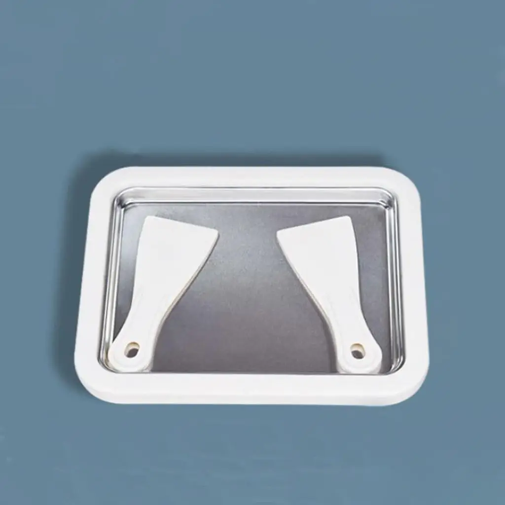 

Plate Maker Pan with 2 Spatulas Homemade , Sorbet- Maker Homemade Plate Mini Freezer