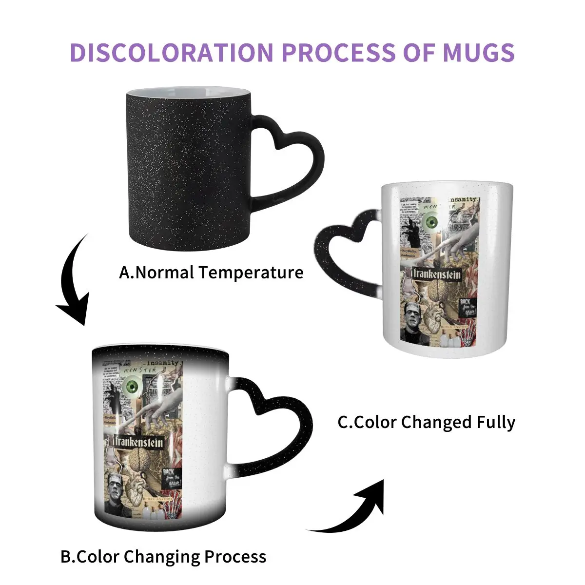 The Bride Of Frankenstein Poster Horror Movie Mug Funny Ceramic Coffee Cups Tea Mugs Milk Cup Drinkware Gift for Friends