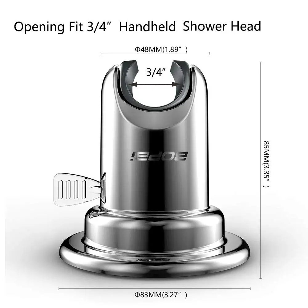 Shower Head Holder Bathroom Strong Vacuum Suction Cup Wall Mount Holder Adjustable Hand Shower head Bracket Bathroom Accessories