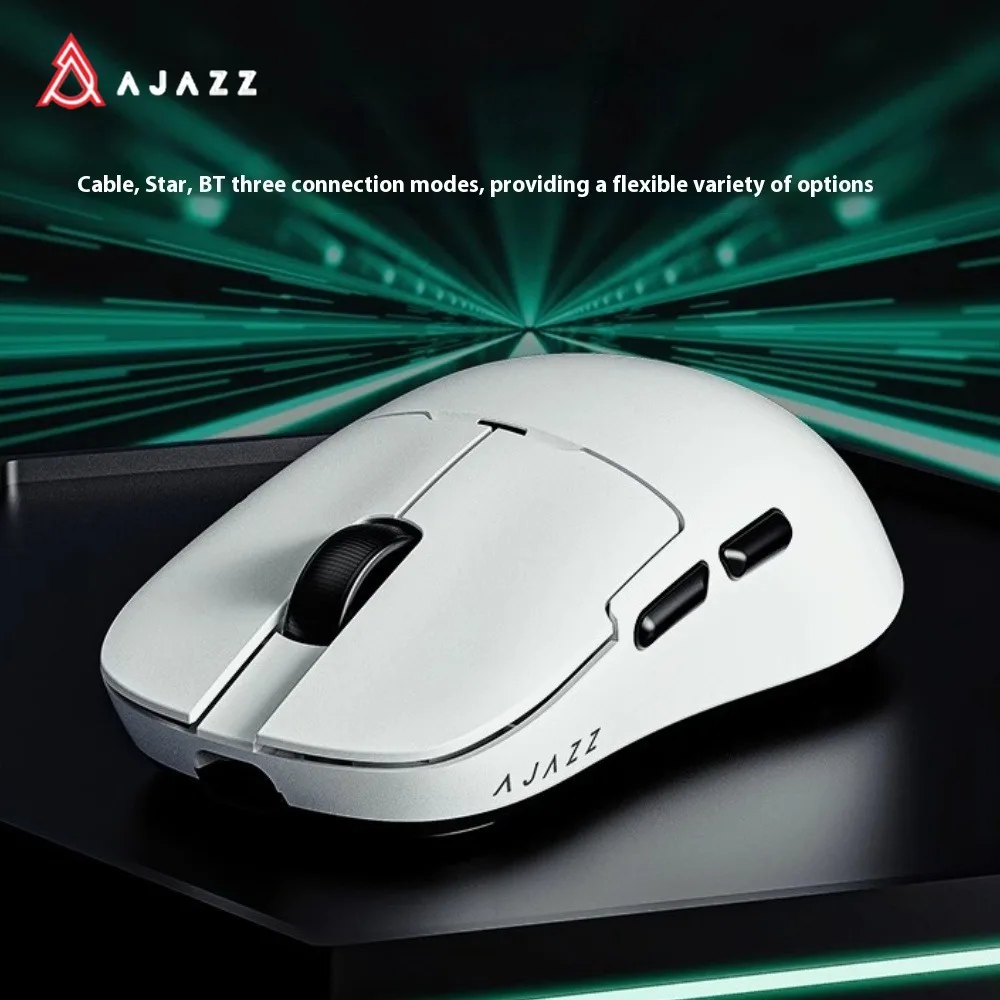 Мыши AJAZZA Aj159, 3 режима, беспроводная мышь Bluetooth PAW3395, легкая эргономичная беспроводная мышь емкостью 800 мАч с противоскользящими наклейками Мыши AJAZZA Aj159, 3 режима, беспроводная мышь Bluetooth PAW3395, легкая эргономичная беспроводная мышь емкостью 800 мАч с противоскользящими наклейками