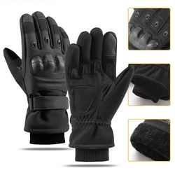 Winter Cold-proof Motorcycle Gloves Full Finger Military Glove Outdoor Sport Guantes Para Motociclistas Black Motorbike Gloves