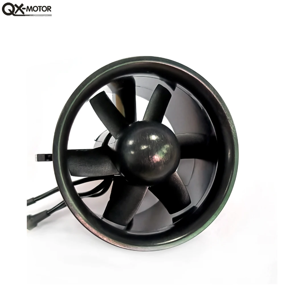 QX-MOTOR 70mm EDF 6 Blades Ducted Fan With QF2822 3000KV Brushless Motor FOR FMS / FREEWING Remotely Control Aircraft Model Part