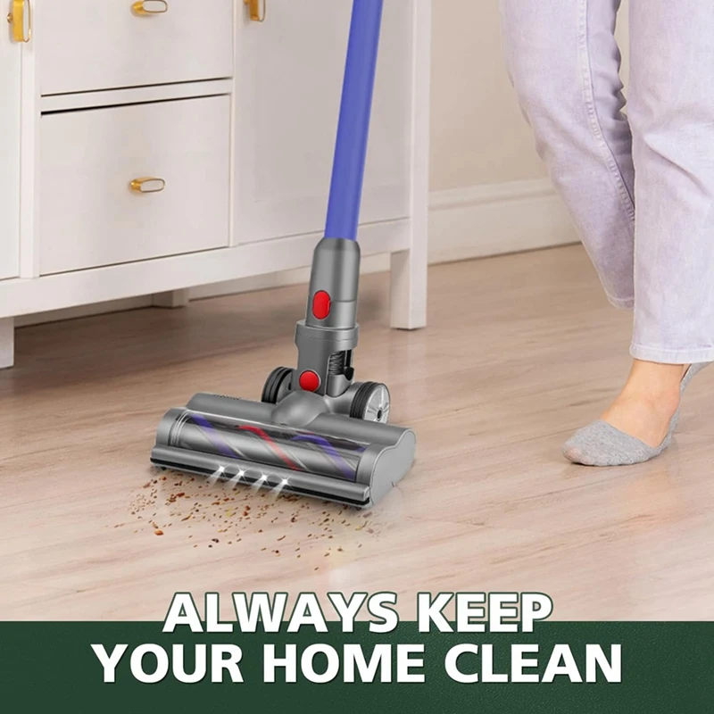 AGOUP для беспроводных пылесосов Dyson V7 V8 V10 V11 V15 со светодиодными фарами, замена роликовой щетки для пола