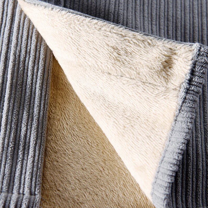 New Italy Quality Thickened Plush Corduroy Brand Shirts For Mesn Comfortable Plus Size Long-sleeve Top Clothes Camisa Masculina