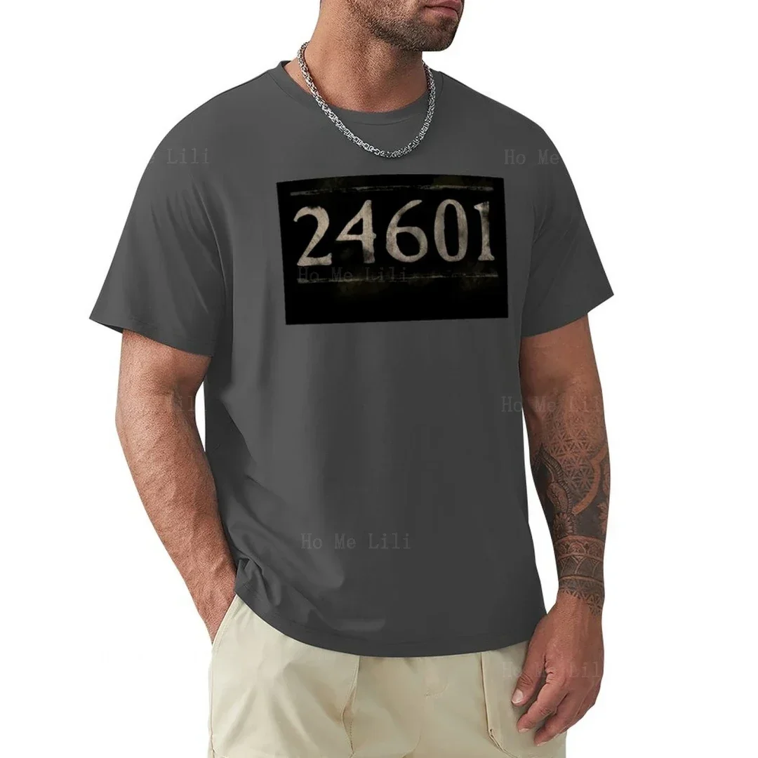 Prisoner 24601 Les Miserables Sports Fan Graphic Short Sleeve Tee Anime Custom Men T-Shirt