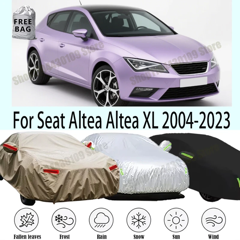 For Seat Altea Altea XL 2004-2023 Full Car Cover Waterproof Anti-Hail UV Protection Full Auto Cover Universa