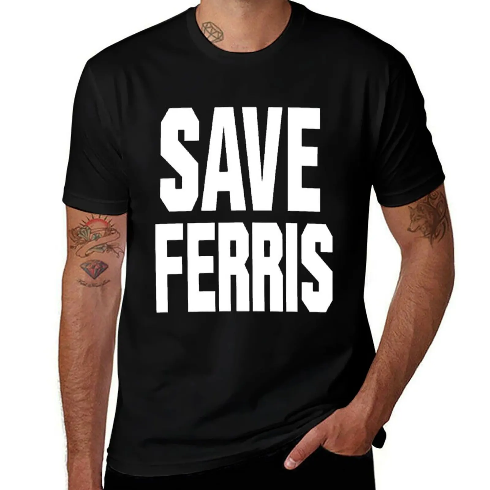 SAVE FERRIS T-Shirt Casual Work Wear T-Shirt