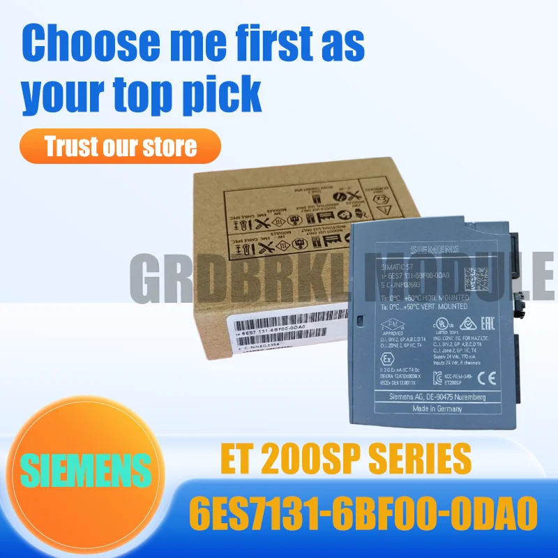 

Новый оригинальный модуль ввода SIEMENS 6ES7131-6BF00-0DA0 6ES7 131-6BF00-0DA0 ET200SP