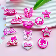 12PCS Cartoon Miniso Barbie Girl Heart Star Shoes Charms Garden Shoe Charms Sandals Shoes Decoration Xmas Gifts - AliExpress 