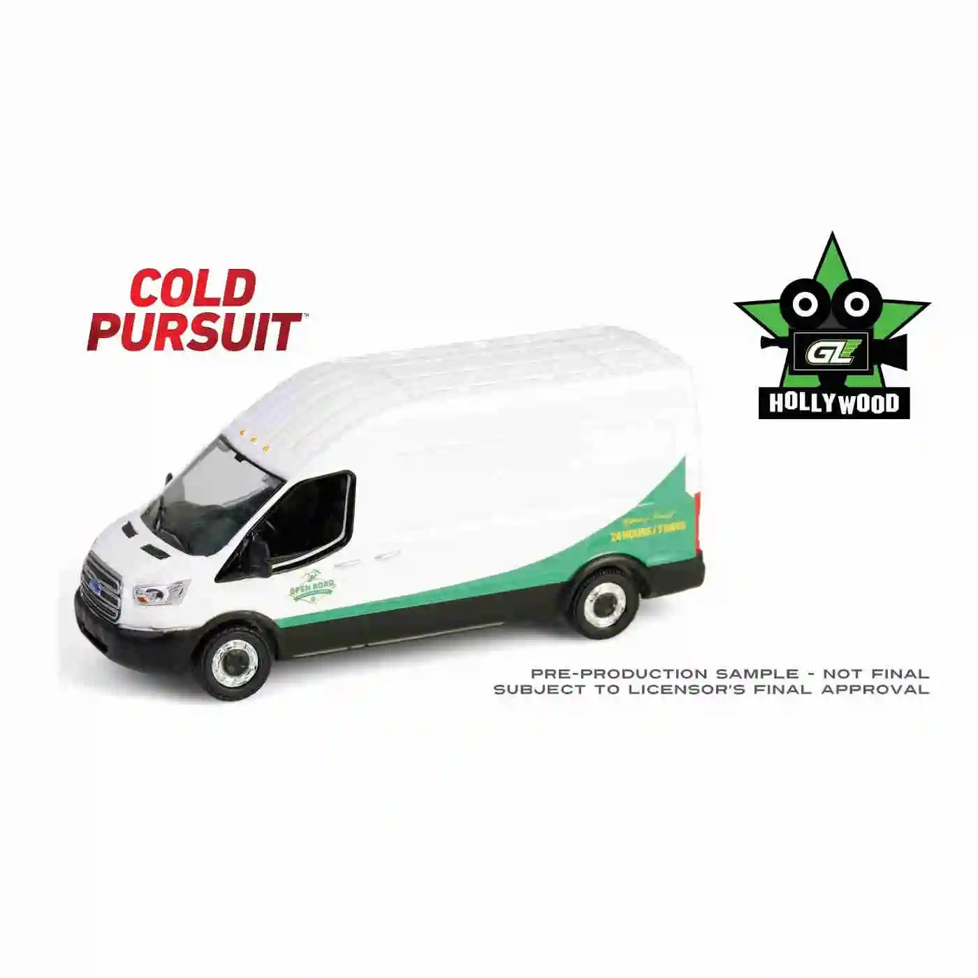 1:64 Hollywood Series 43- Cold Pursuit -2015 Ford Transit Colección avanzada Modelos de automóviles ornamentales