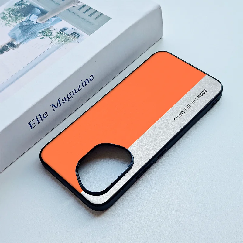 สําหรับ Honor 400 400 Pro International Edition ธรรมดาหนังบล็อกสีคู่ Anti-DROP Anti-ลายนิ้วมือเคสโทรศัพท์